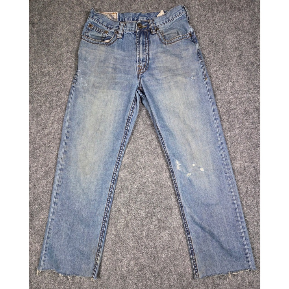 John Stetson Jeans Mens No. 1520 Straight Leg 30x36 Light Wash Blue